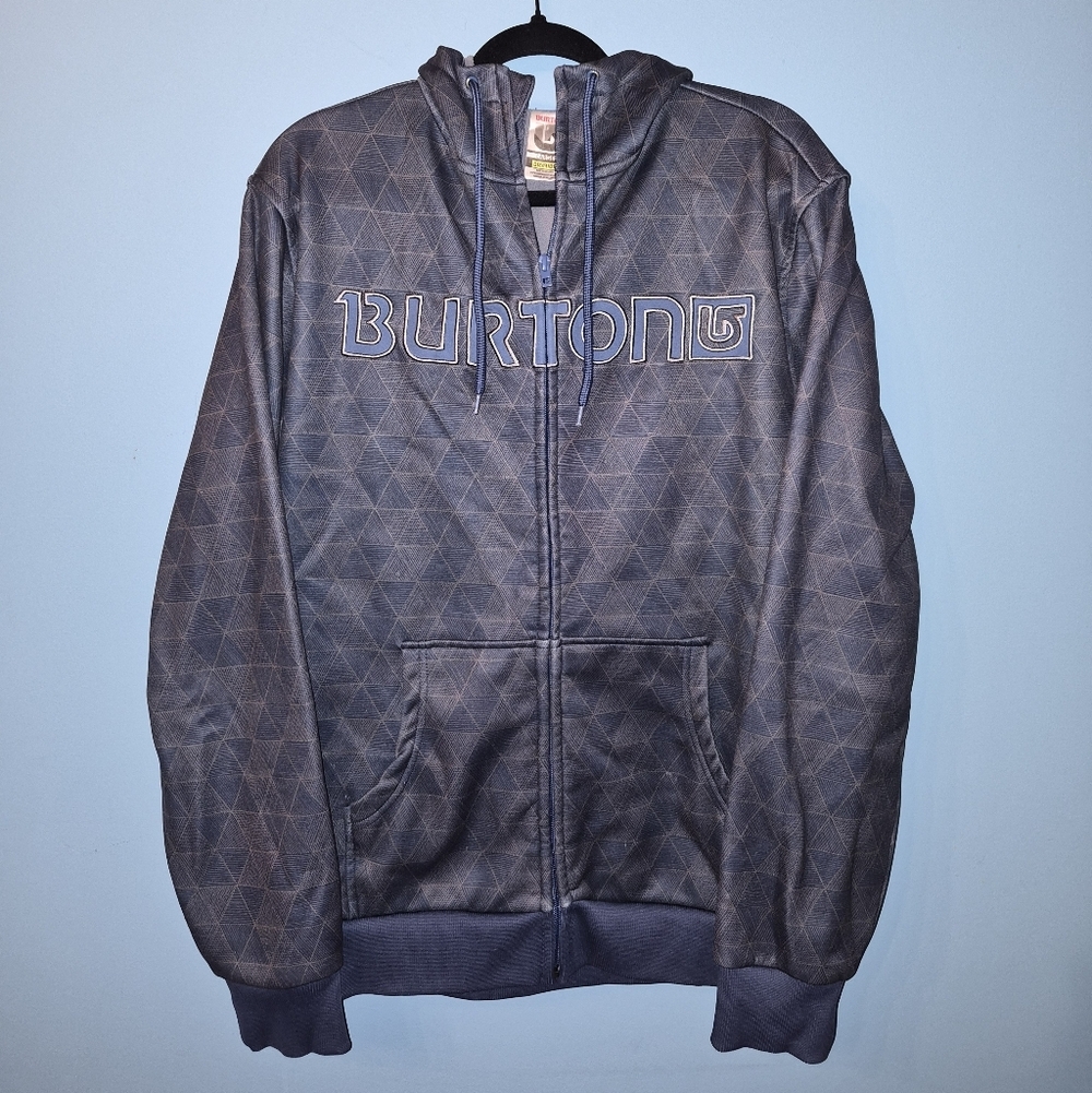 Burton Vintage Snowboard Dry Ride Zip Up Hoodie